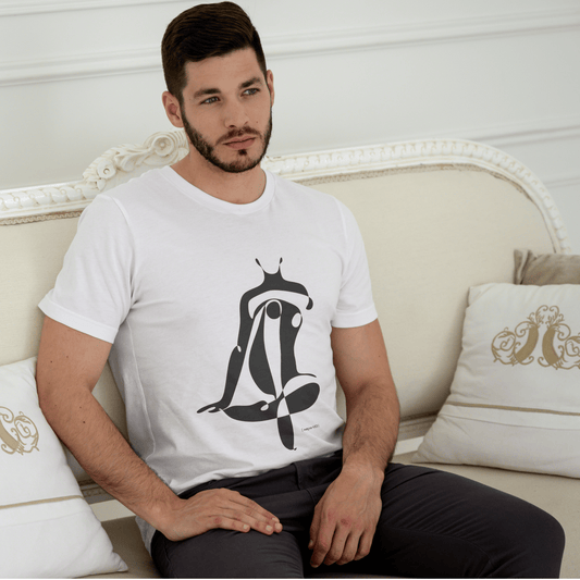 Axes “Fluid Form” Abstract Muse Tee – Art in Stillness