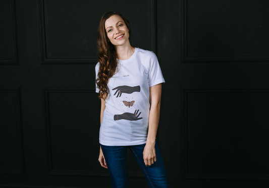 Axes “Release” Butterfly Hands Tee – Let Go, Let Fly